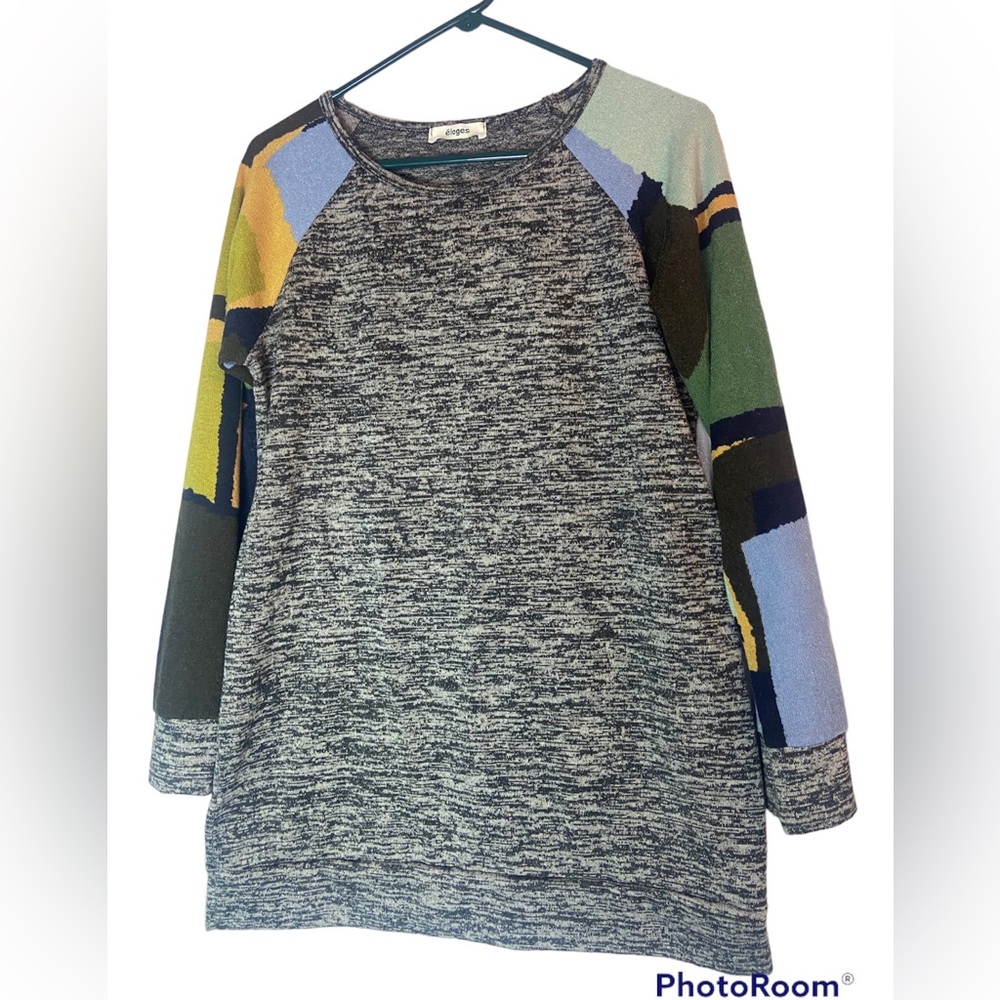 Eloges long raglan Sleeve ladies tunic blouse top large 
Made in USA